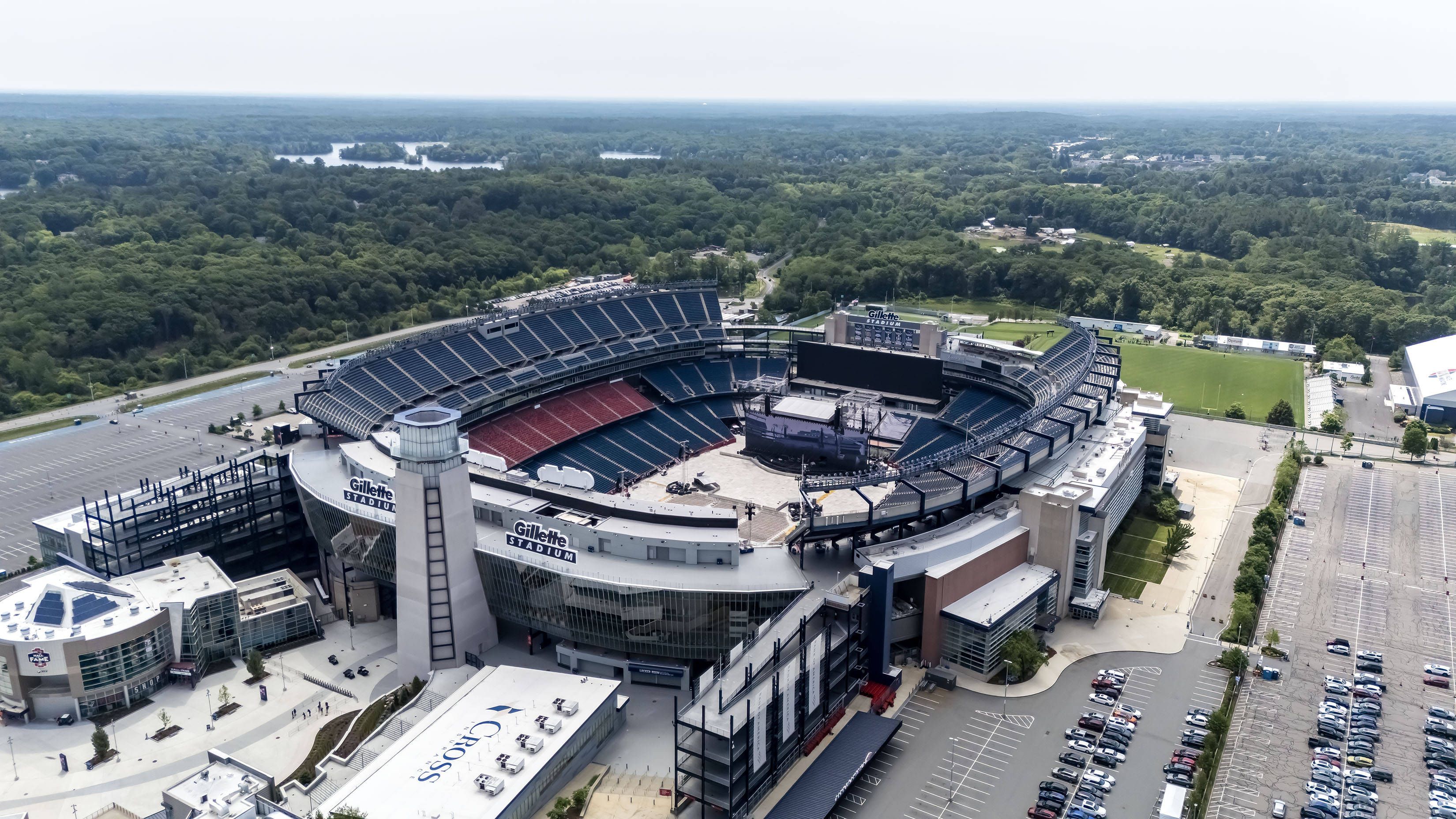 View of the Gillette Stadium, Boston