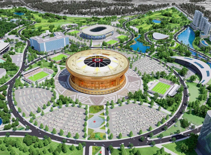 Plans for the surrounding area at Trong Dong Stadium