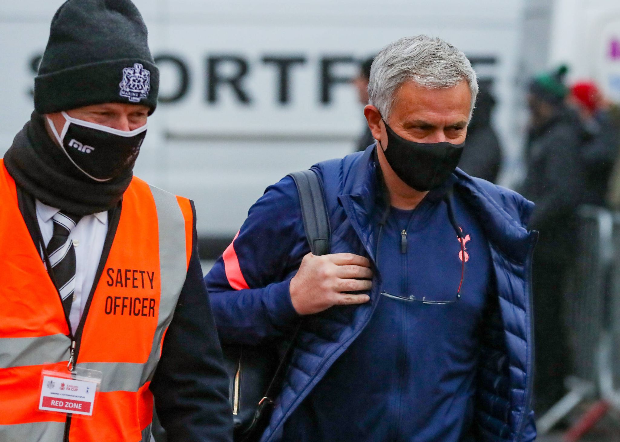 Mourinho arrives at Rossett Park