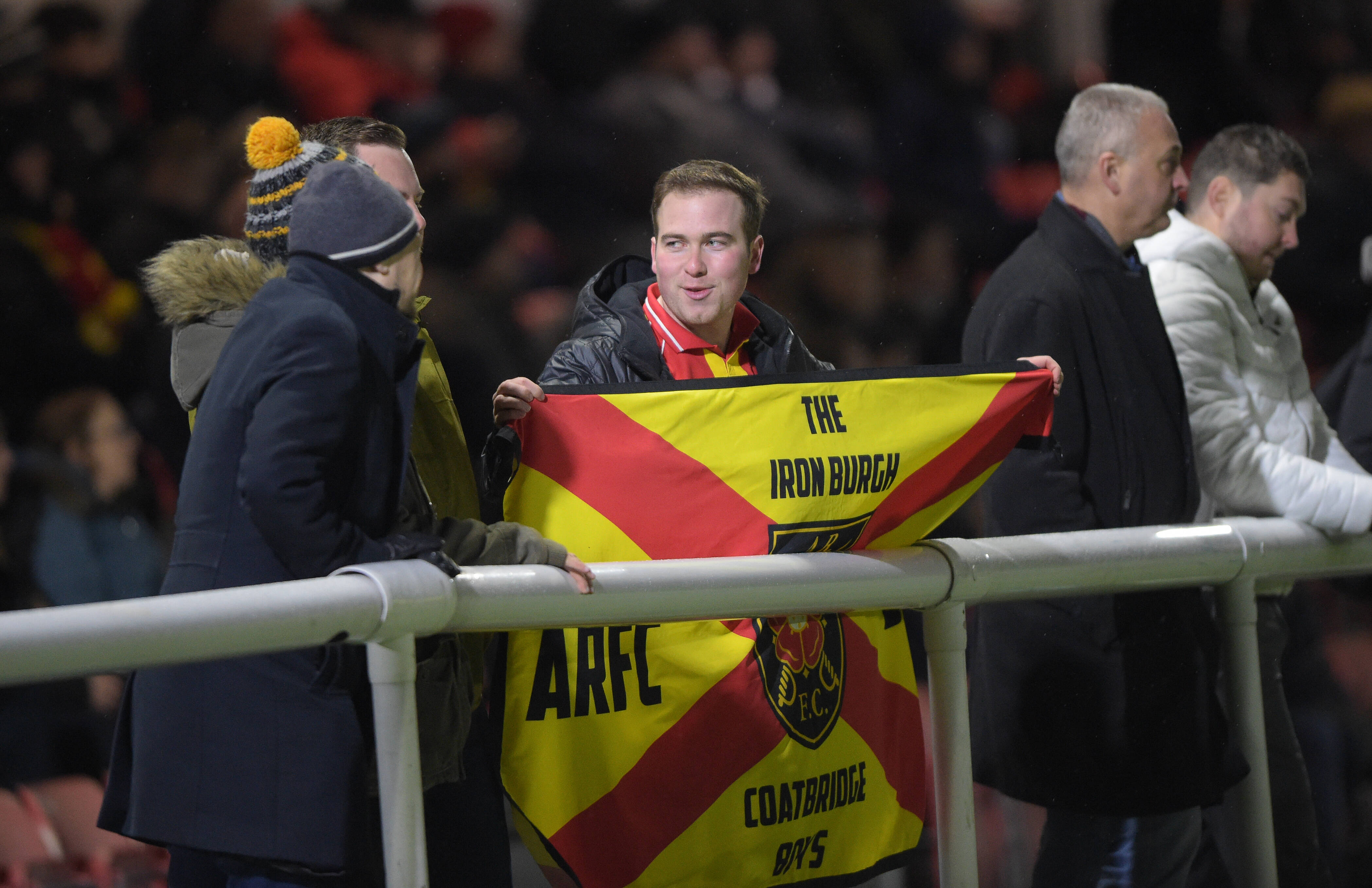 Fans of Albion Rovers