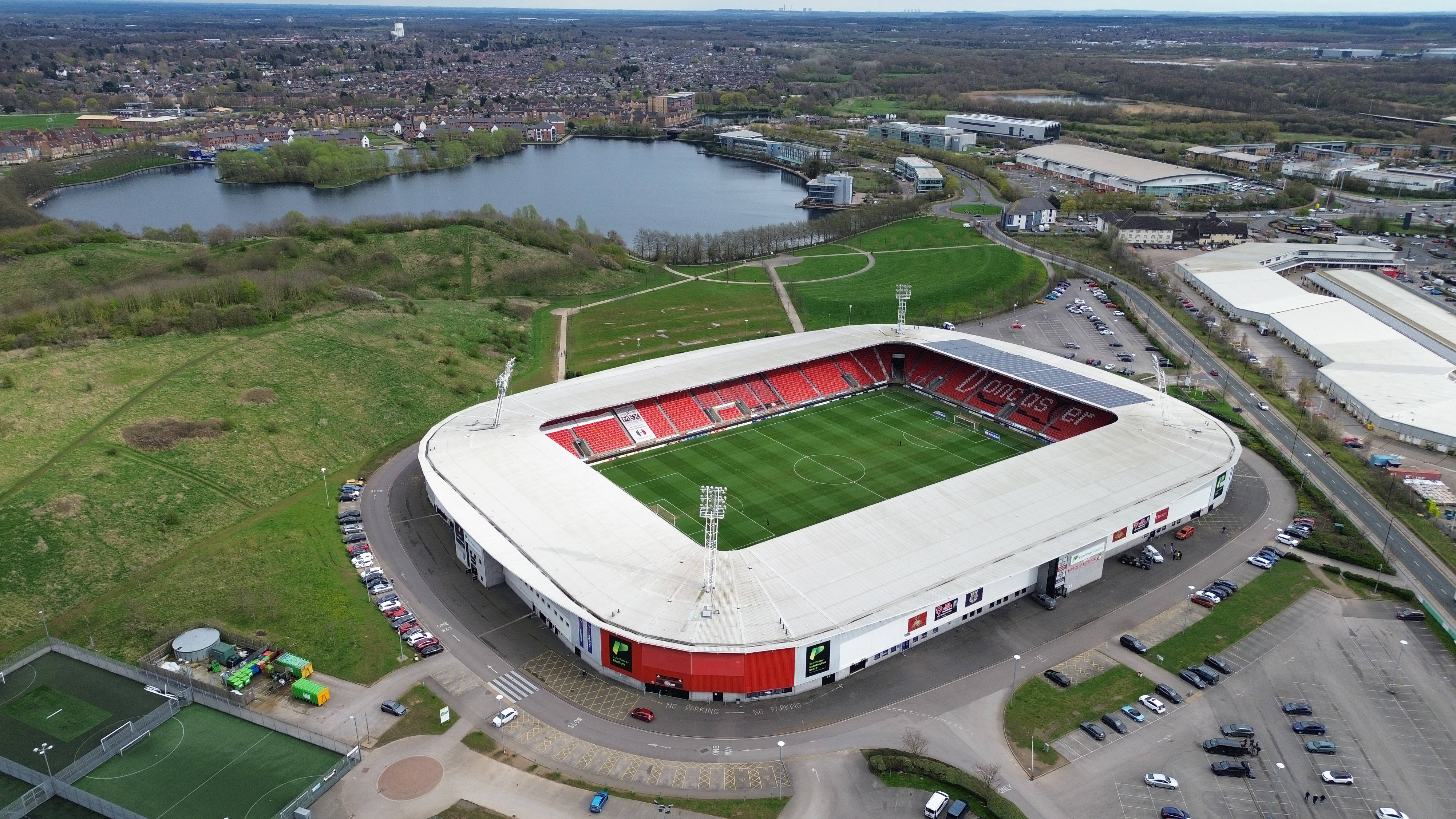 A general view of Eco-Power Stadium