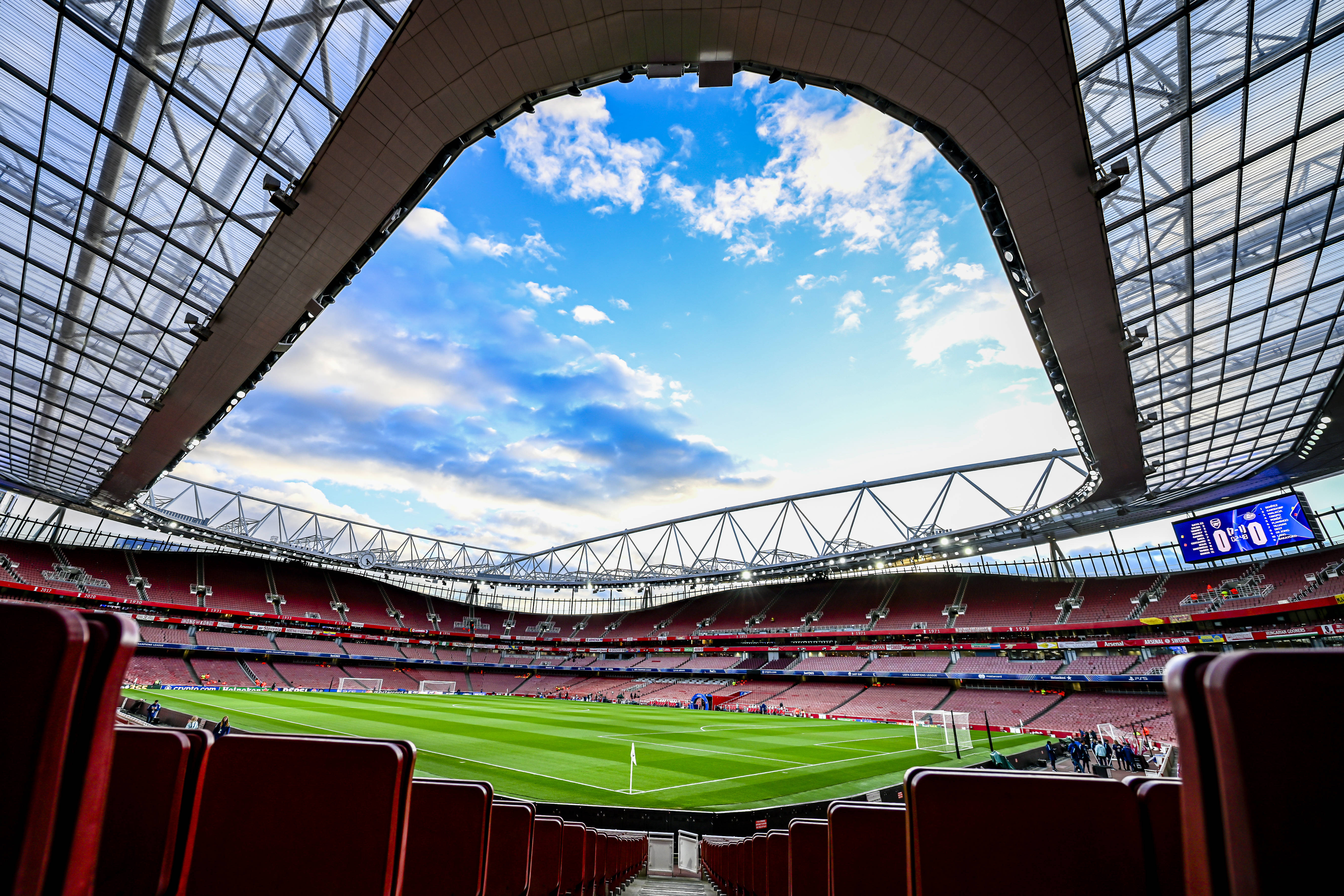 Inside the Emirates Stadium