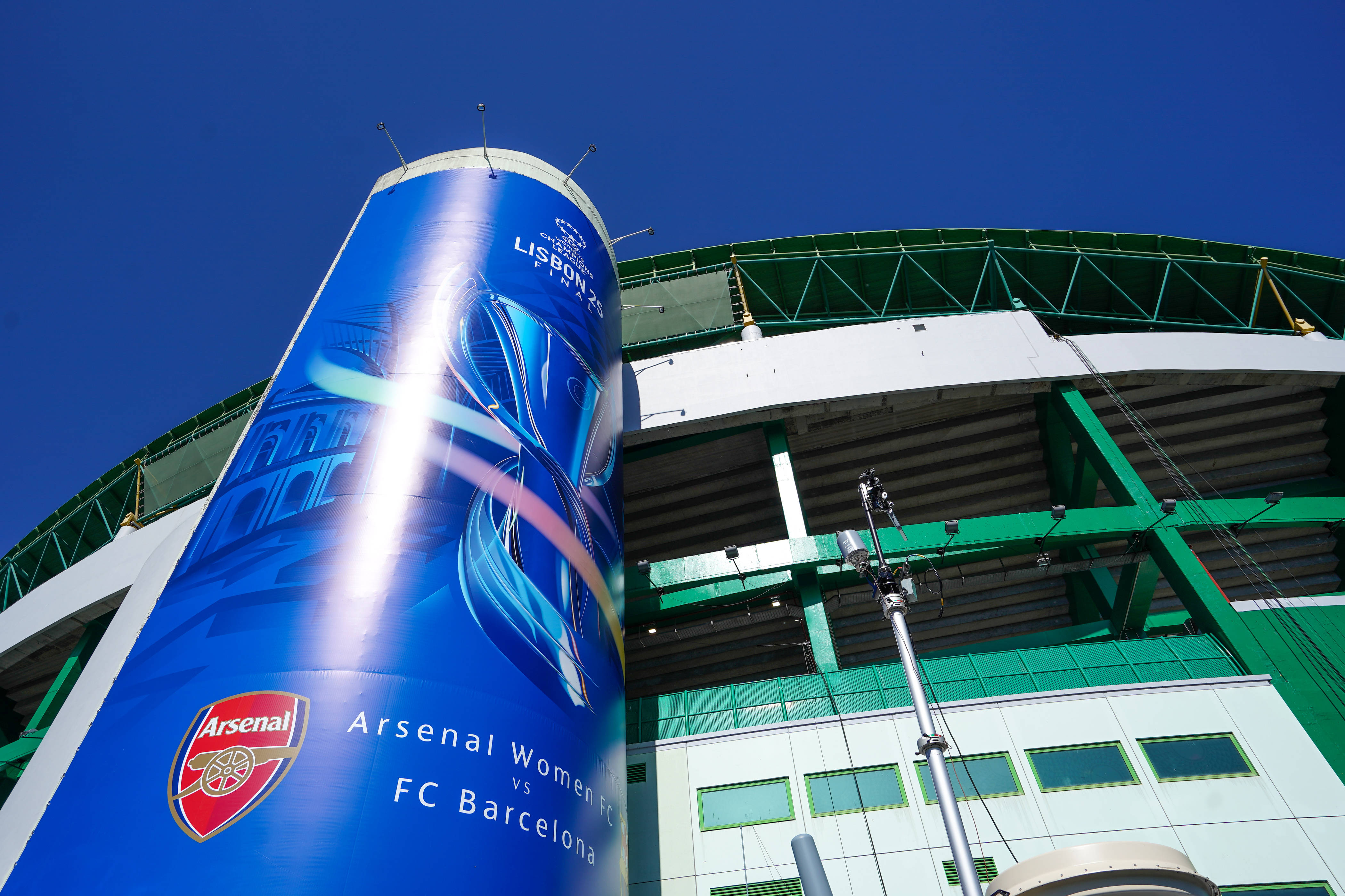 General view outside the Estadio Jose Alvalade