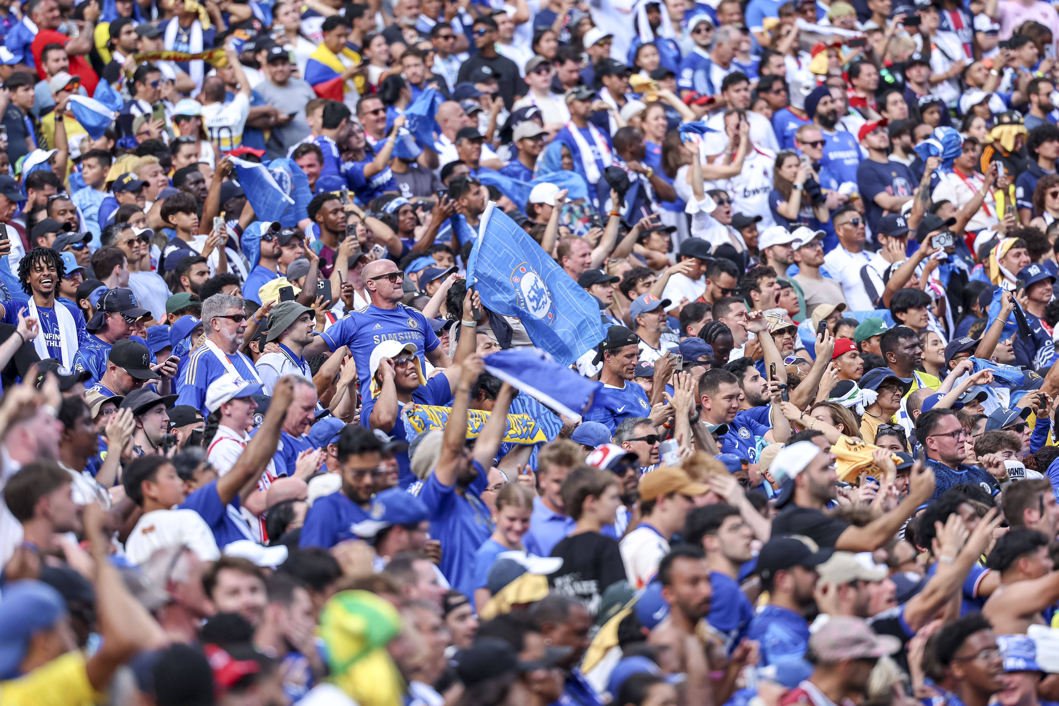 Chelsea fans inside 2026 World Cup final venue, the MetLife Stadium
