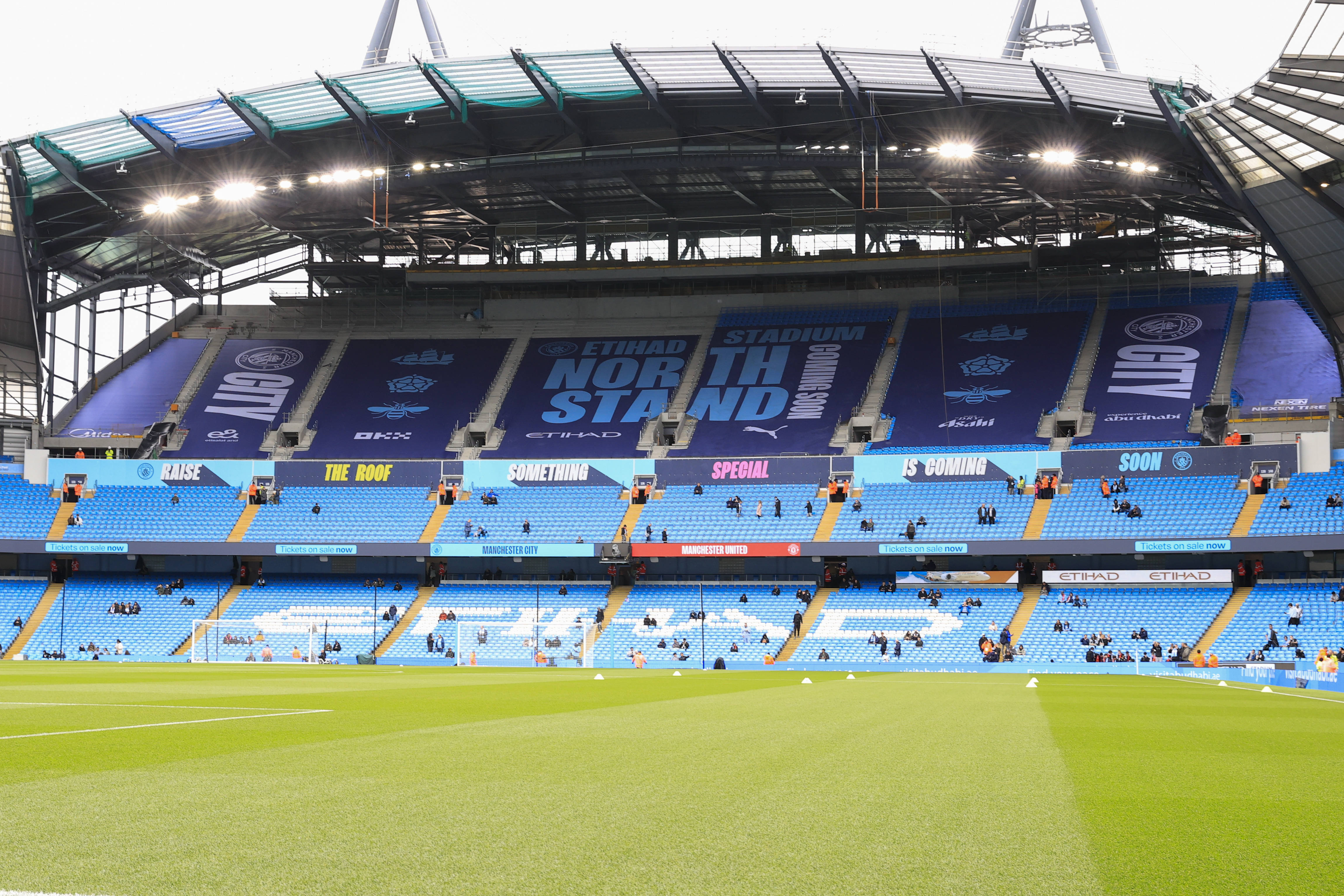 Man City's new North Stand nears completion at the Etihad