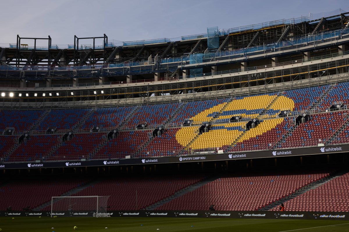 A general view inside the Spotify Camp Nou