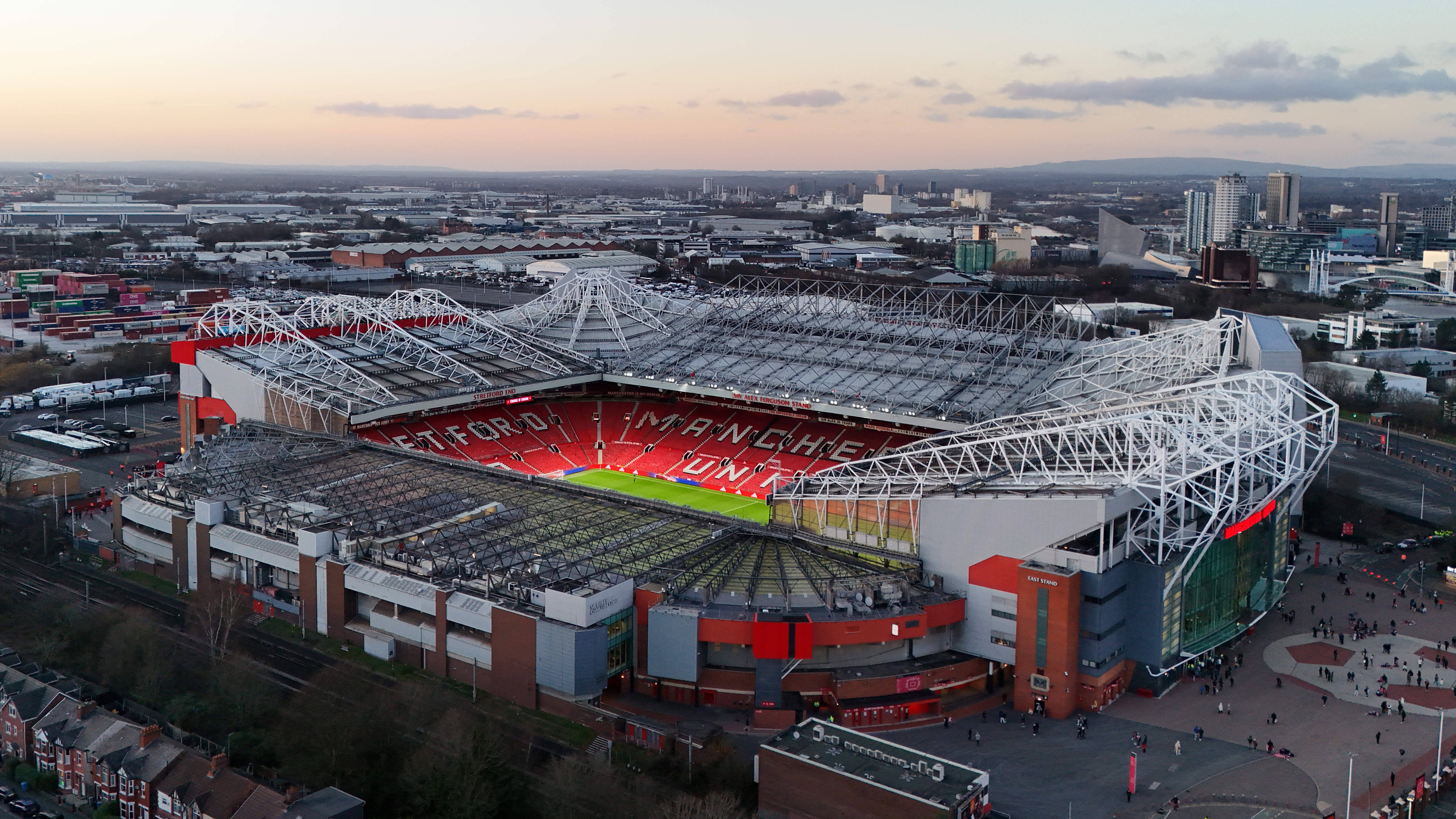 Man Utd fans given fresh update on when work could begin on new £2bn Old Trafford Stadium 1 Aerial view of Old Trafford