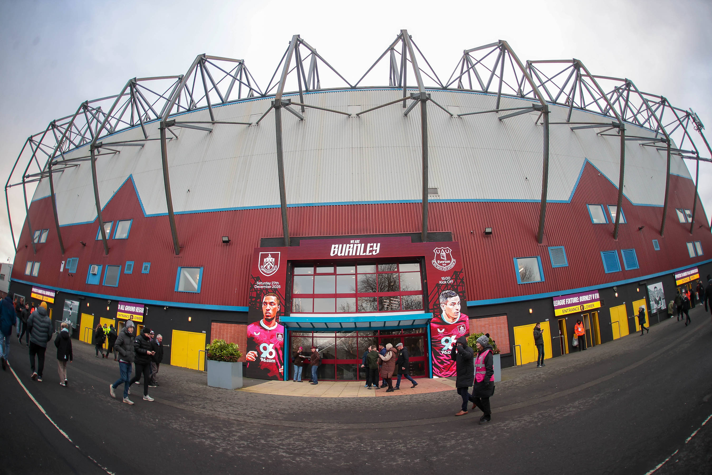A general view outside Turf Moor in Burnley