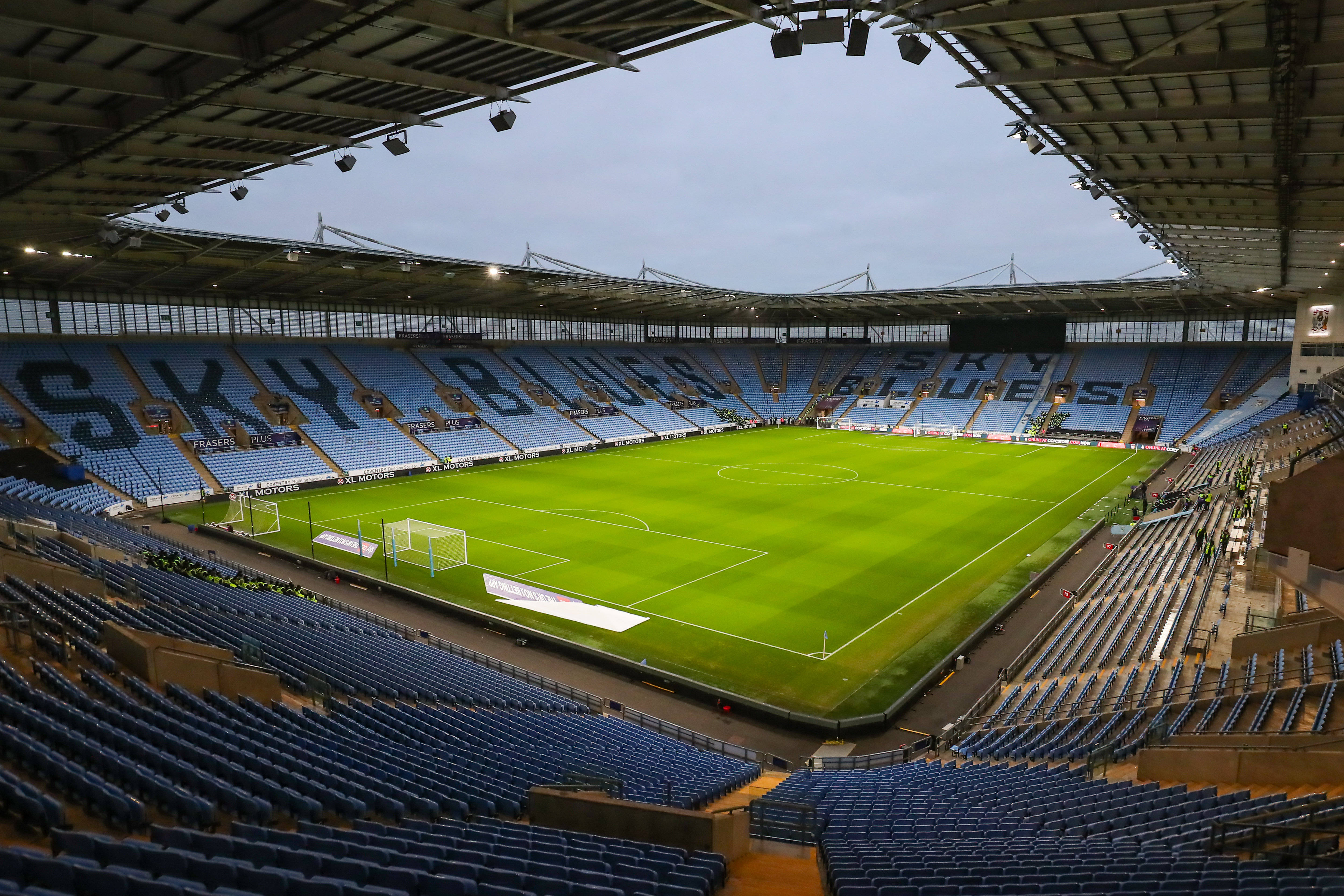View inside the CBS Arena, home of Coventry City FC