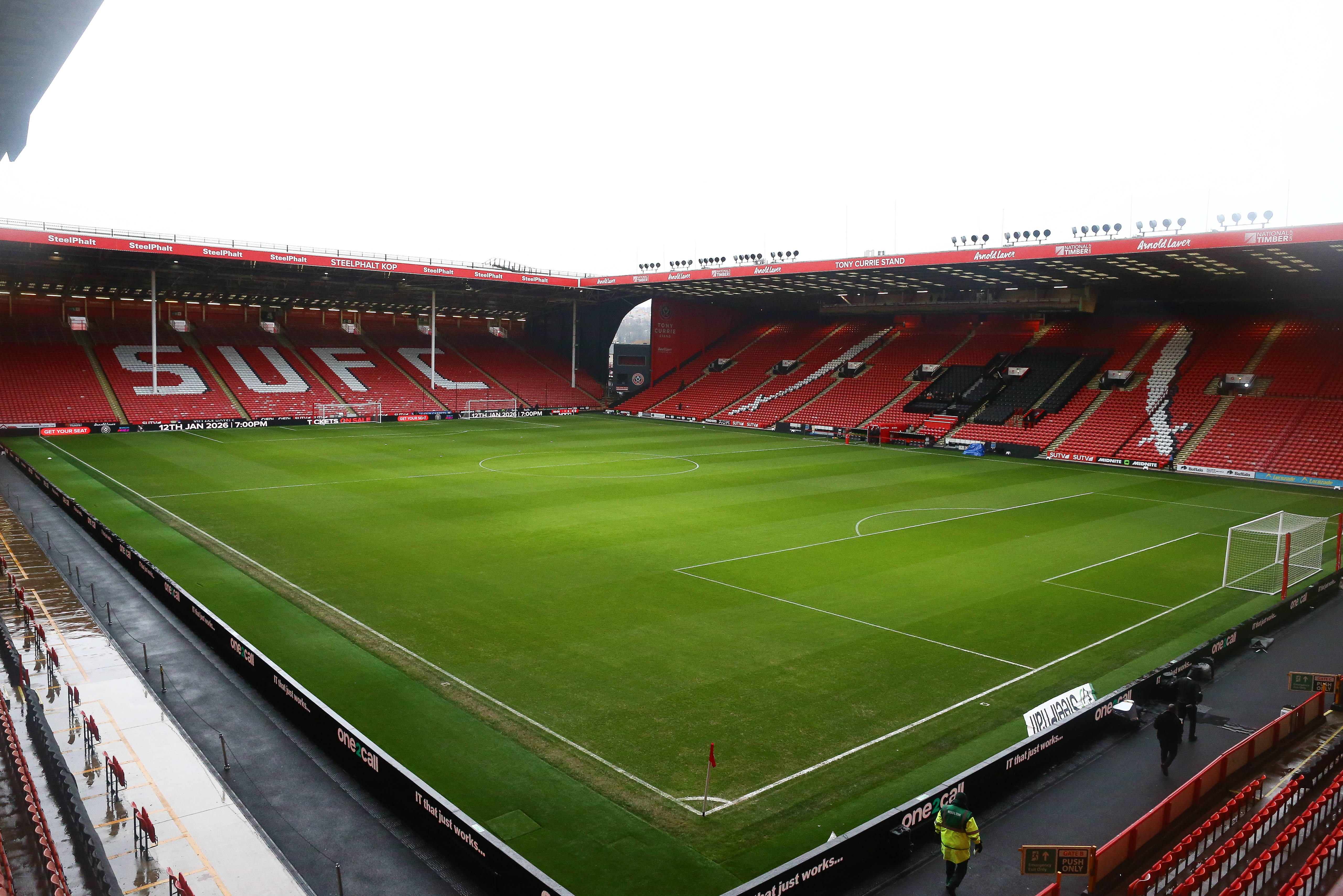 A general view inside Bramall Lane