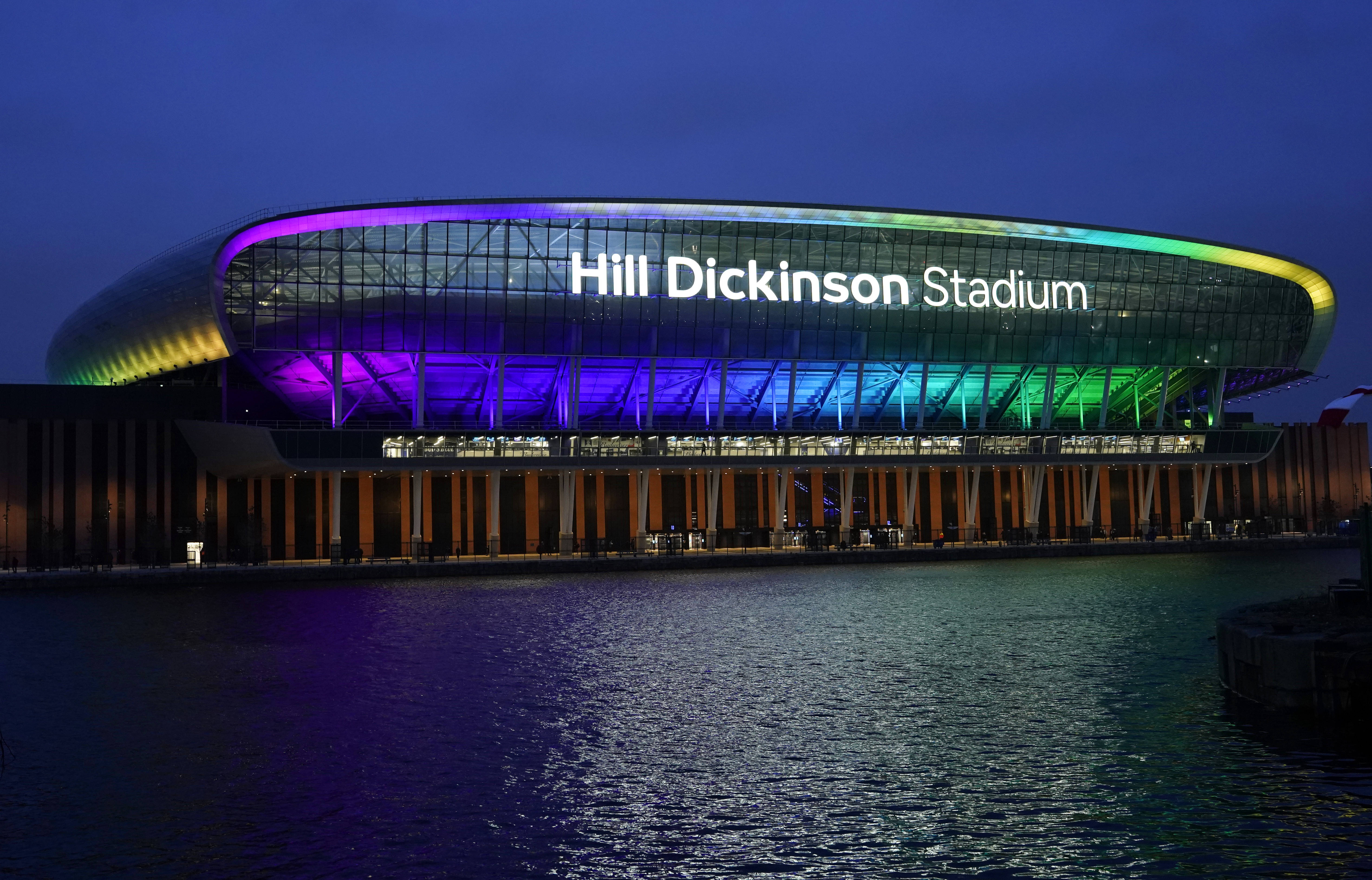 General view of outside the Hill Dickinson Stadium