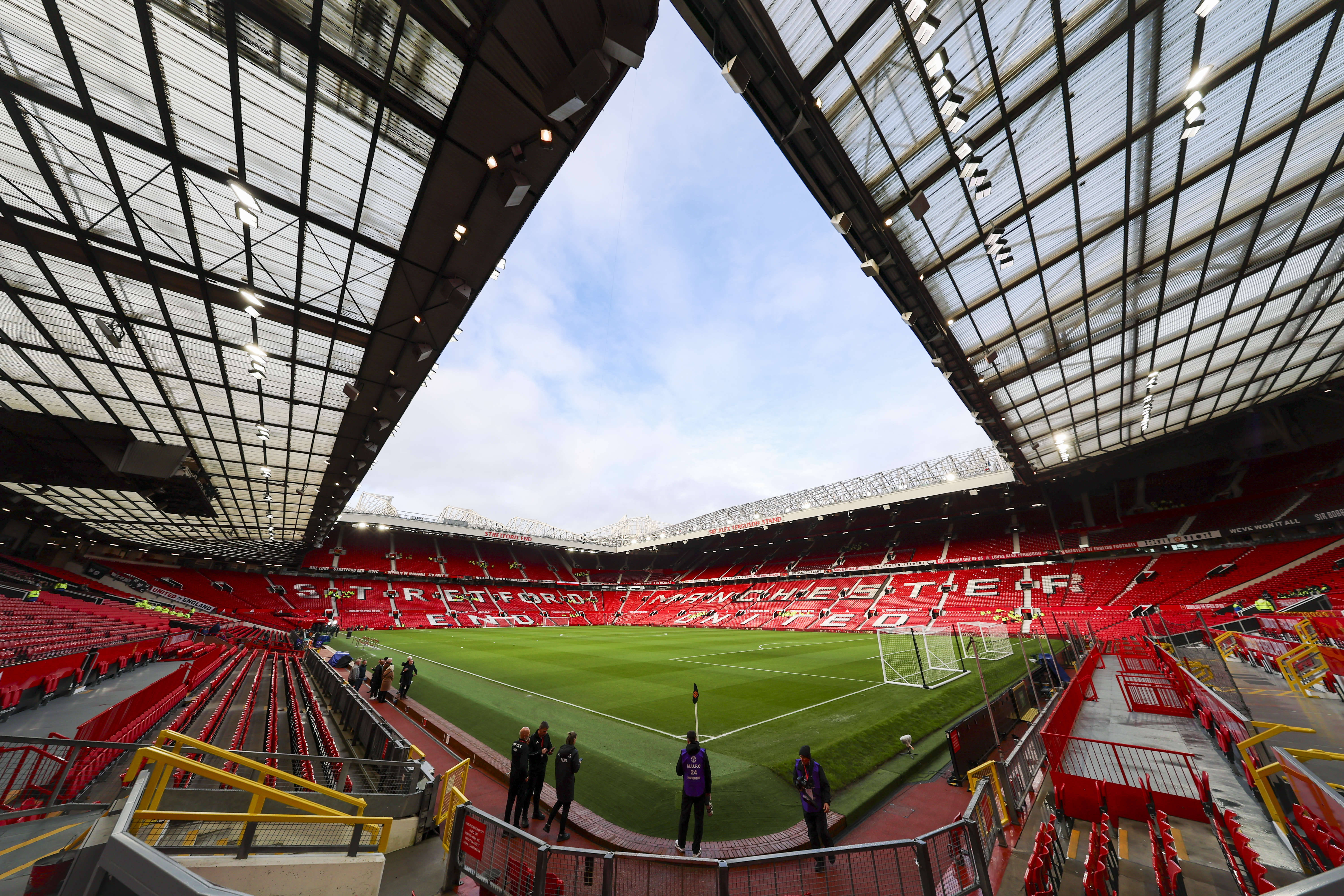View inside Old Trafford, Manchester
