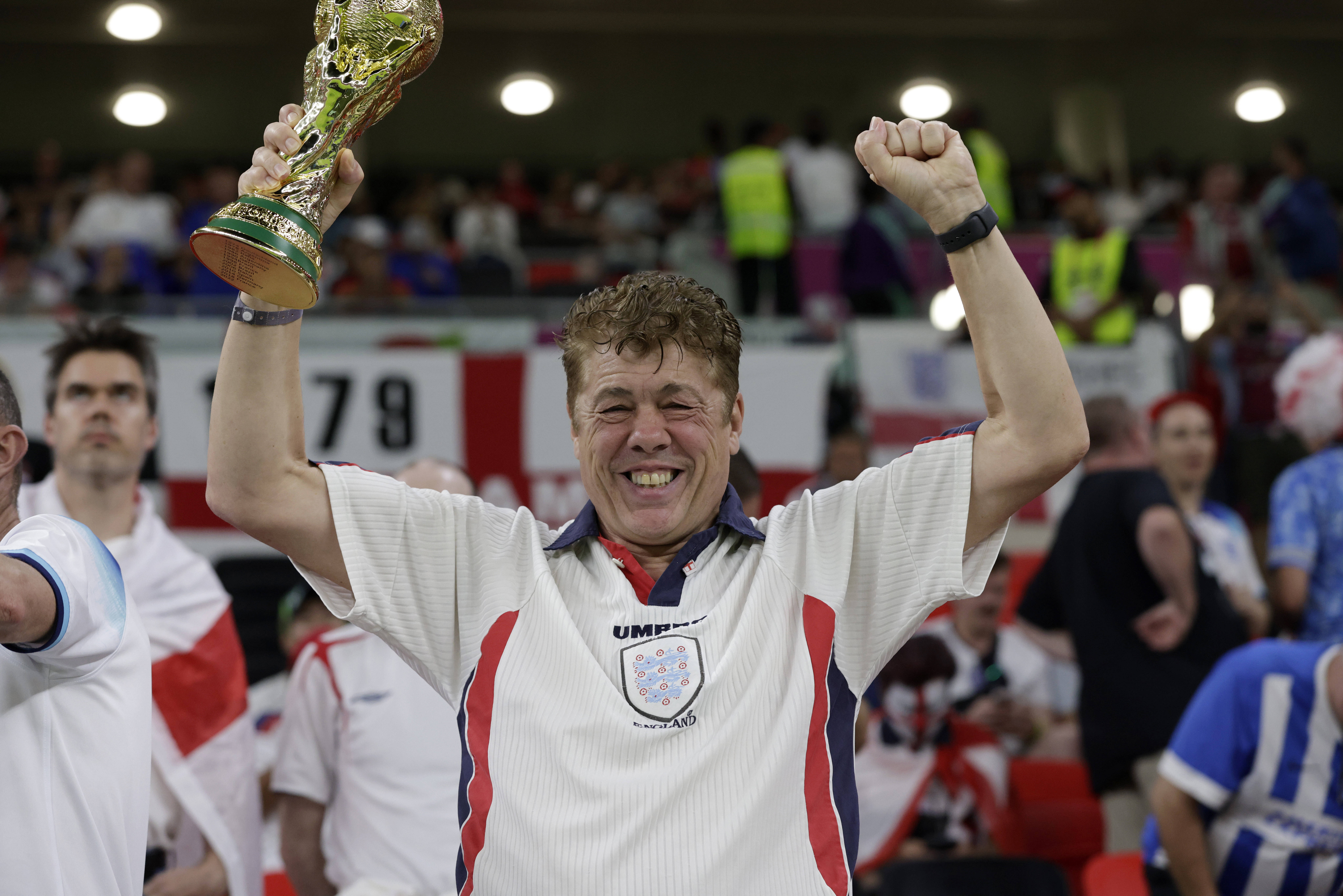 England superfan takes drastic measures to fund "expensive" two-month 2026 World Cup trip 1 England super fan Andy Milne at the 2022 World Cup in Qatar