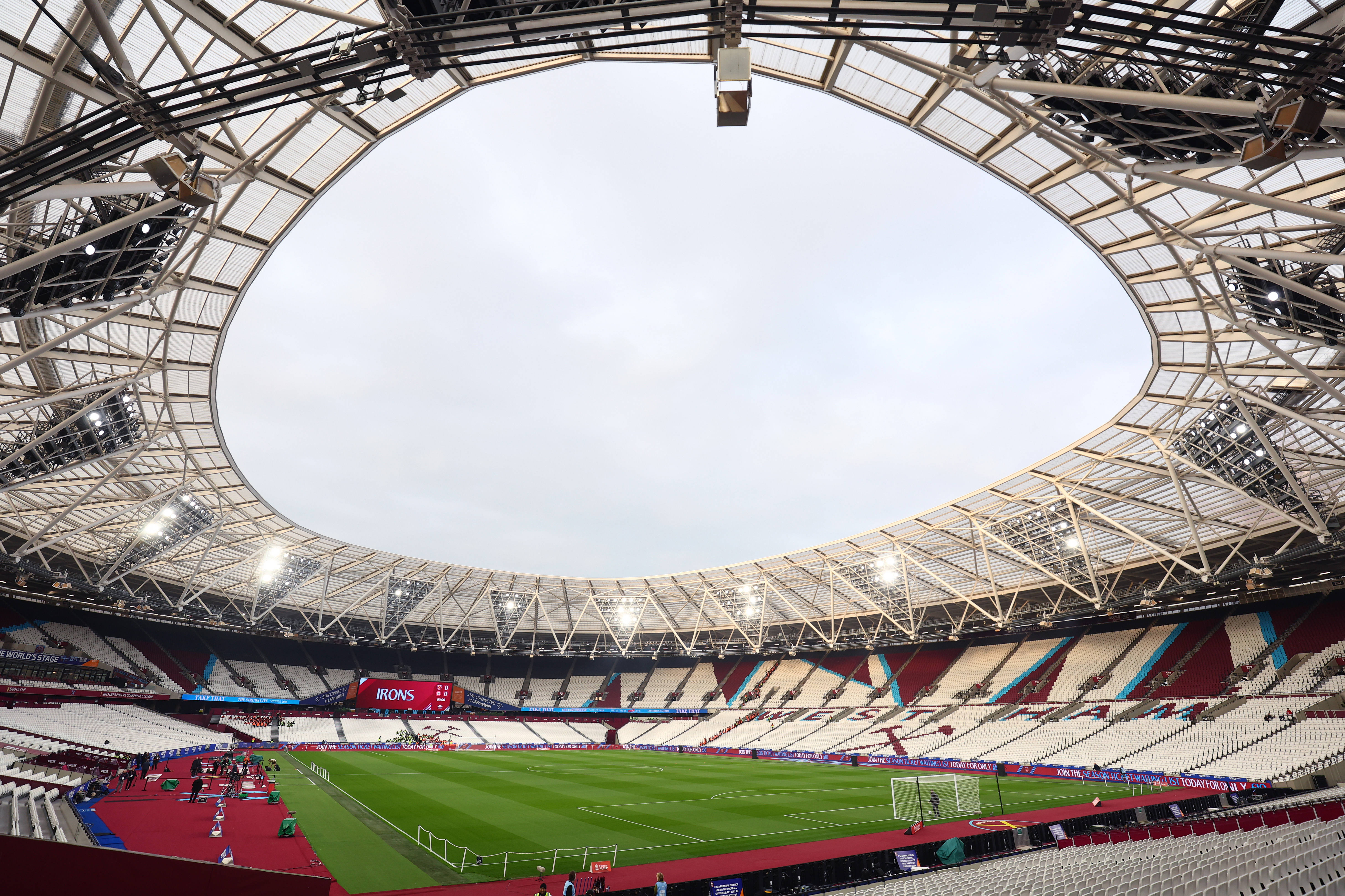 A general view inside the London Stadium 