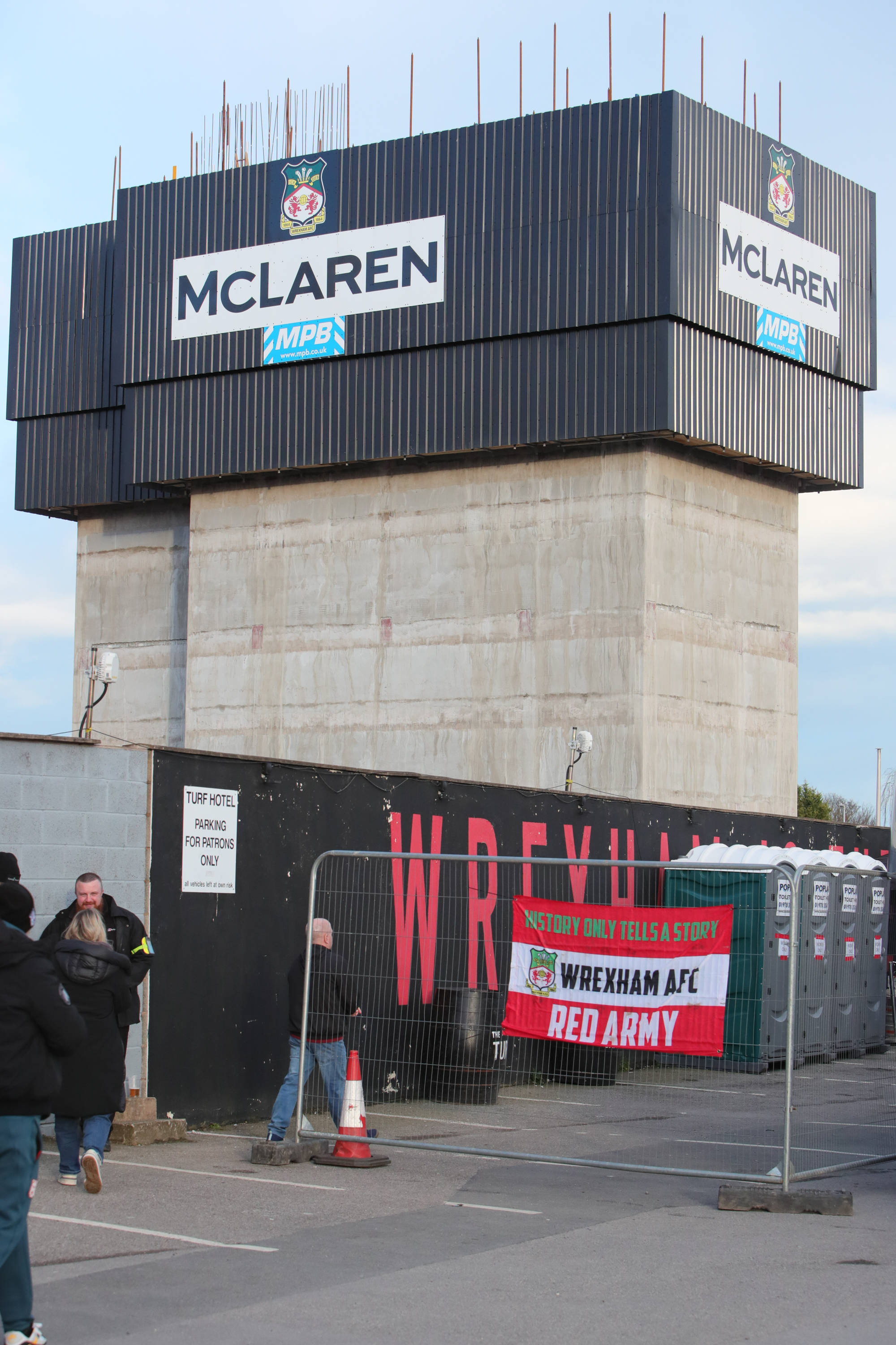 New Kop Stand in development at the Racecourse Ground