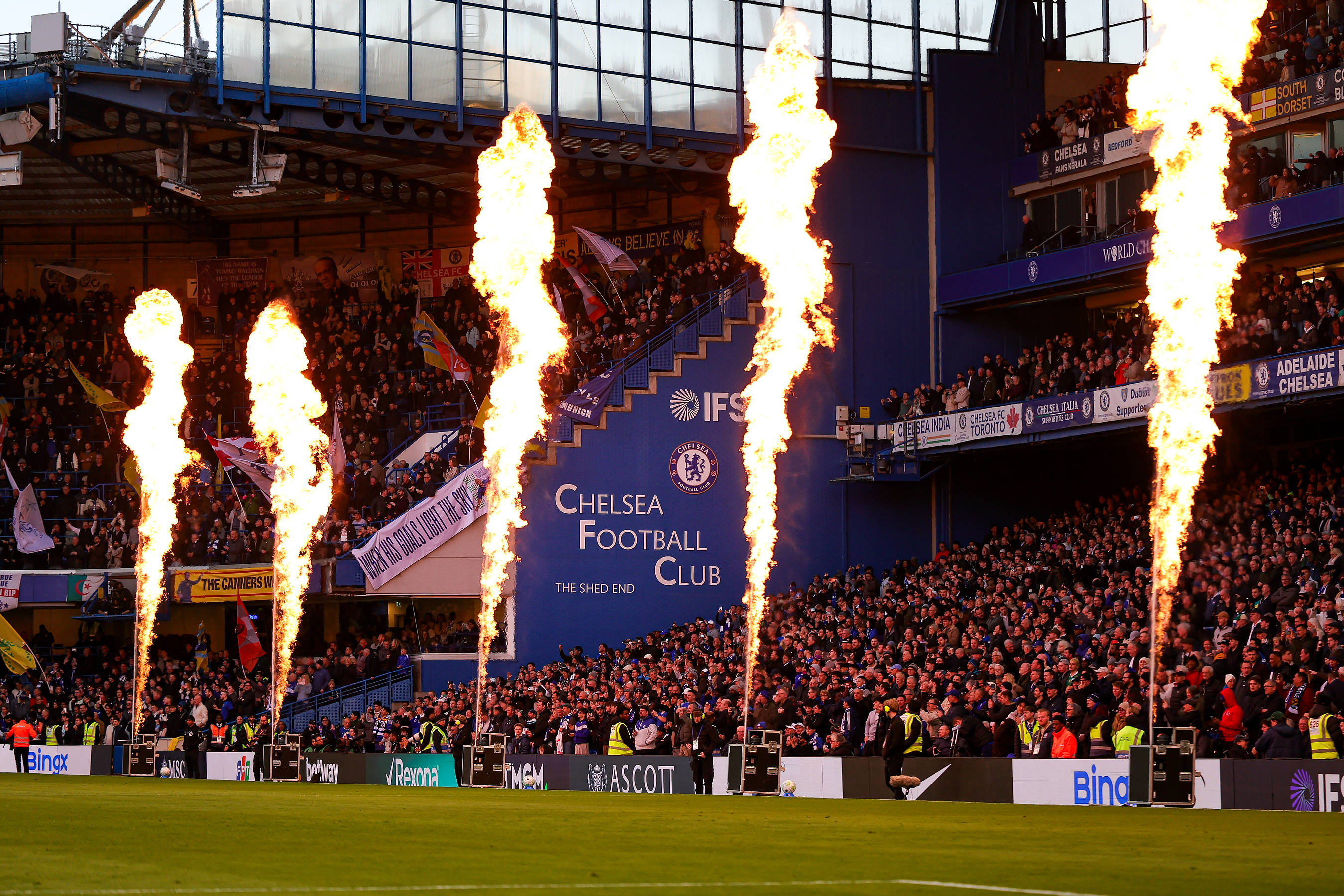 General view inside Stamford Bridge