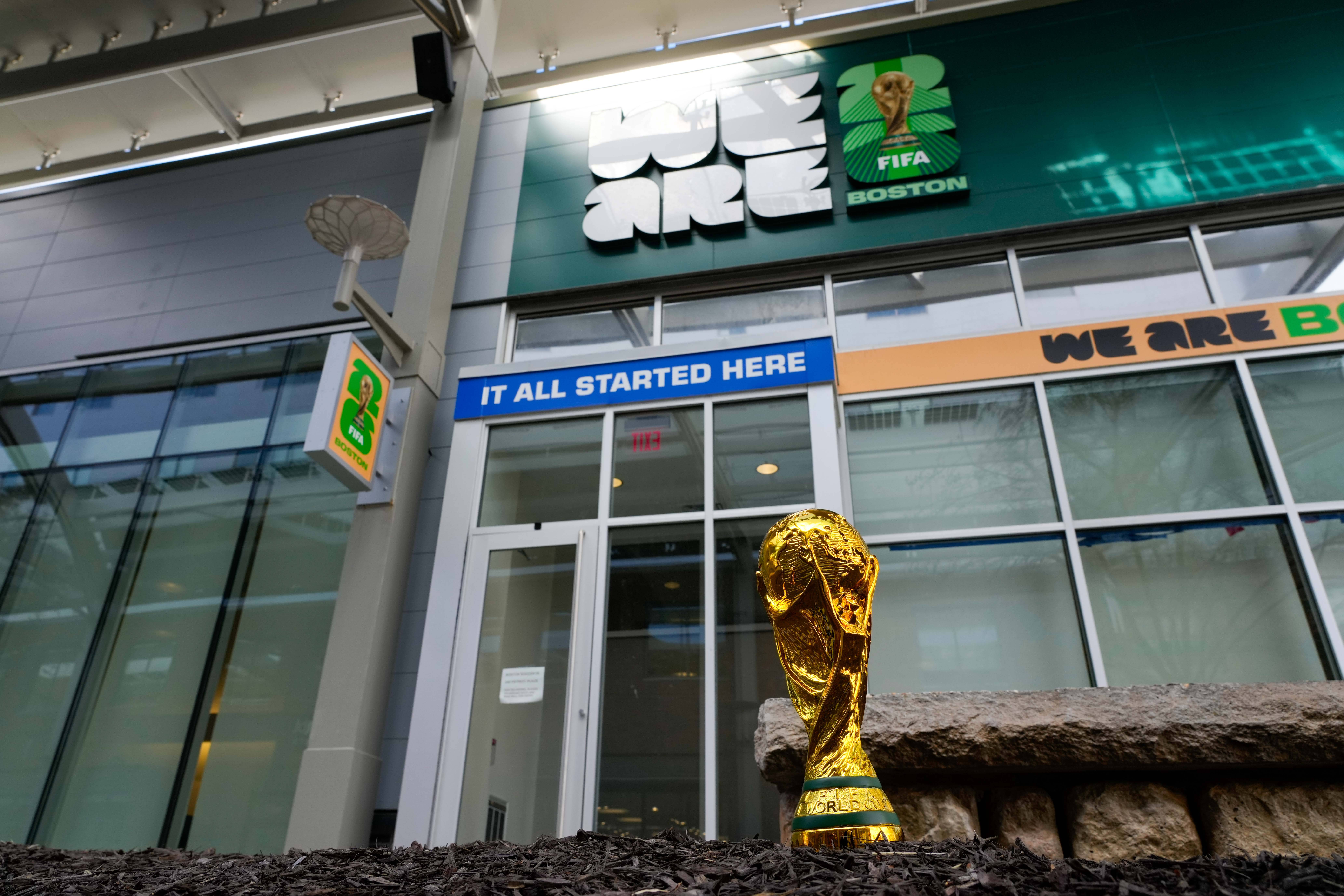 England and Scotland fans suffer huge 2026 World Cup blow as 'quadruple' price rise now planned 1 View of the World Cup trophy near Gillette Stadium