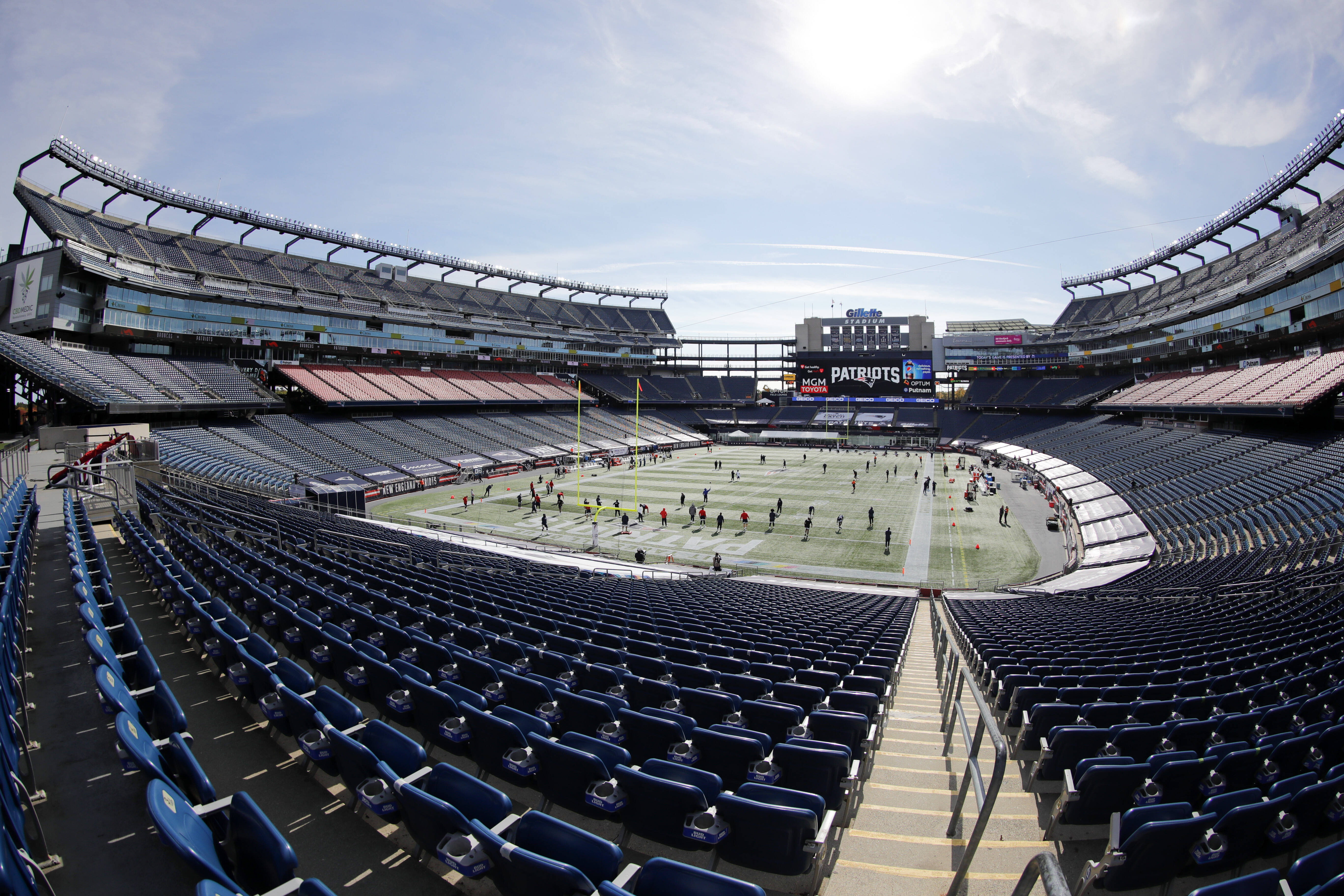 A general view inside Gillette Stadium