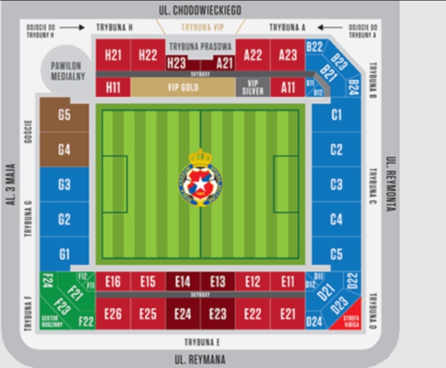wisla krakow seating plan