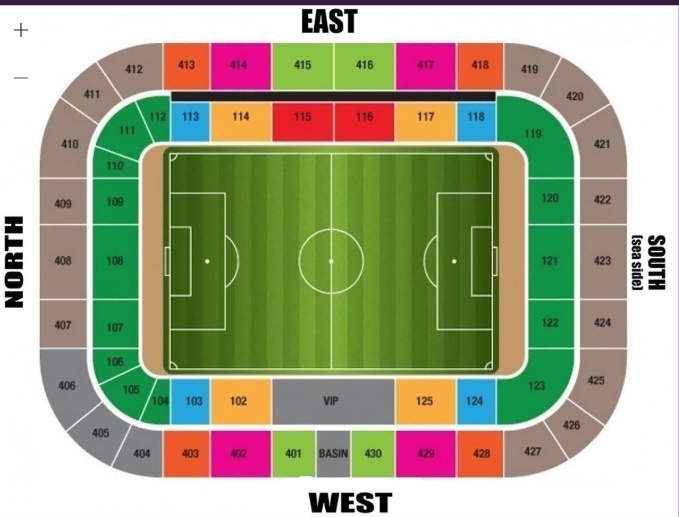 Besiktas seating plan