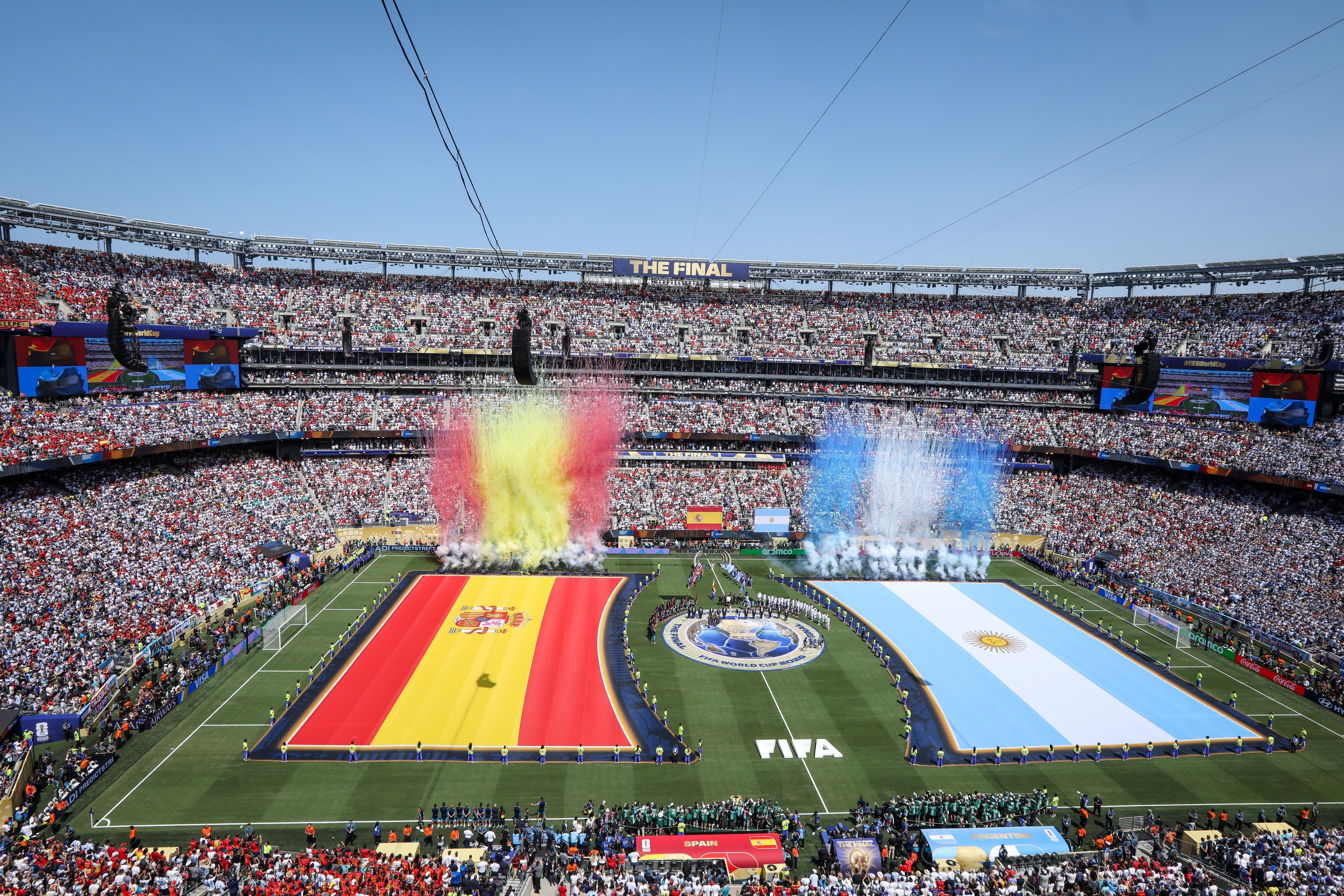 US stadium that hosted eight 2026 World Cup matches now labelled 'one of the worst' in new study 1 Spain and Argentina teams enter the pitch during the opening ceremony of the 2026 World Cup at MetLife Stadium